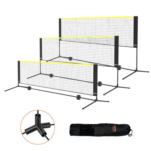 10ft badmintonnät set utomhus bärbart volleyboll pickleball tennisnät