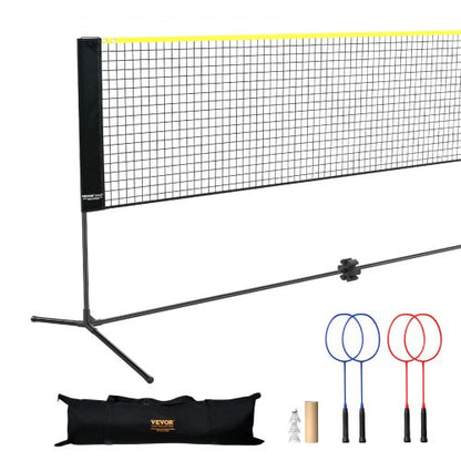 6 meter badmintonnät för utomhusbruk, bärbart volleybollnät för pickleball och tennis