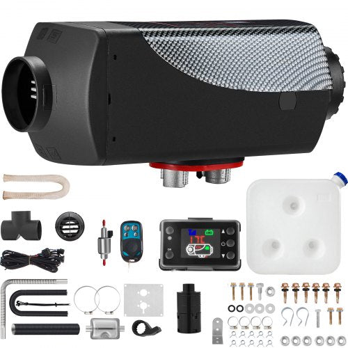 12V 8KW Diesel Air Heater with LCD Switch, Diesel Heater with Remote Control and other accessory Kit,12V 8KW Parking heater