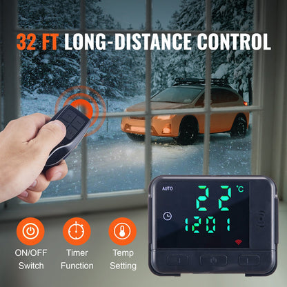 Dieselluftvärmare allt-i-ett 12V 8KW Bluetooth-app LCD för bil/husbil