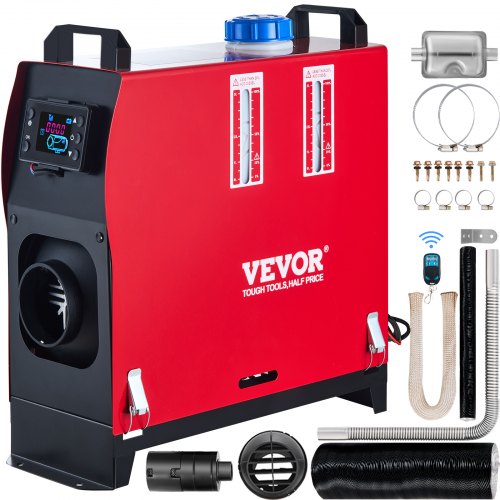 Diesel Heater 12V Diesel Air Heater Muffler 8KW Diesel Air Heater with Remote Control & LCD Thermostat Monitor for Car Trucks Motorhome Boat and Bus