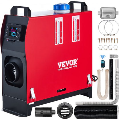 Diesel Heater 12V Diesel Air Heater Muffler 8KW Diesel Air Heater with Remote Control & LCD Thermostat Monitor for Car Trucks Motorhome Boat and Bus