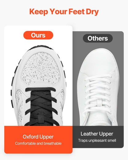 Crosstrainingskor, M-breda sneakers, storlek 7, skor med bred tå, stöd för hålfoten och justerbar snörning, träningsskor för löpning, gymnastik, hundpromenader och tyngdlyftning (vit)