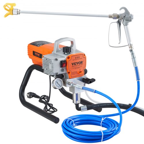 Färgspruta, 1500W luftfri färgspruta, slangspruta 3000PSI färgsprutor för hemmet för fartyg, broar, torn, stolpar och andra stora långsiktiga industrimetallkonstruktioner