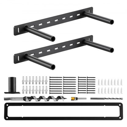 Flytande hyllkonsoler 2 st, 150 lbs/68 kg viktkapacitet, 16x6,2x1,5 tum / 406,4x157,4x38,1 mm, Robust stöd för dolda hyllkonsoler, Väggmontering Osynlig flytande hyllkonsol